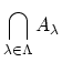 $ \displaystyle \bigcap_{\lambda \in \Lambda}A_{\lambda}\strut$